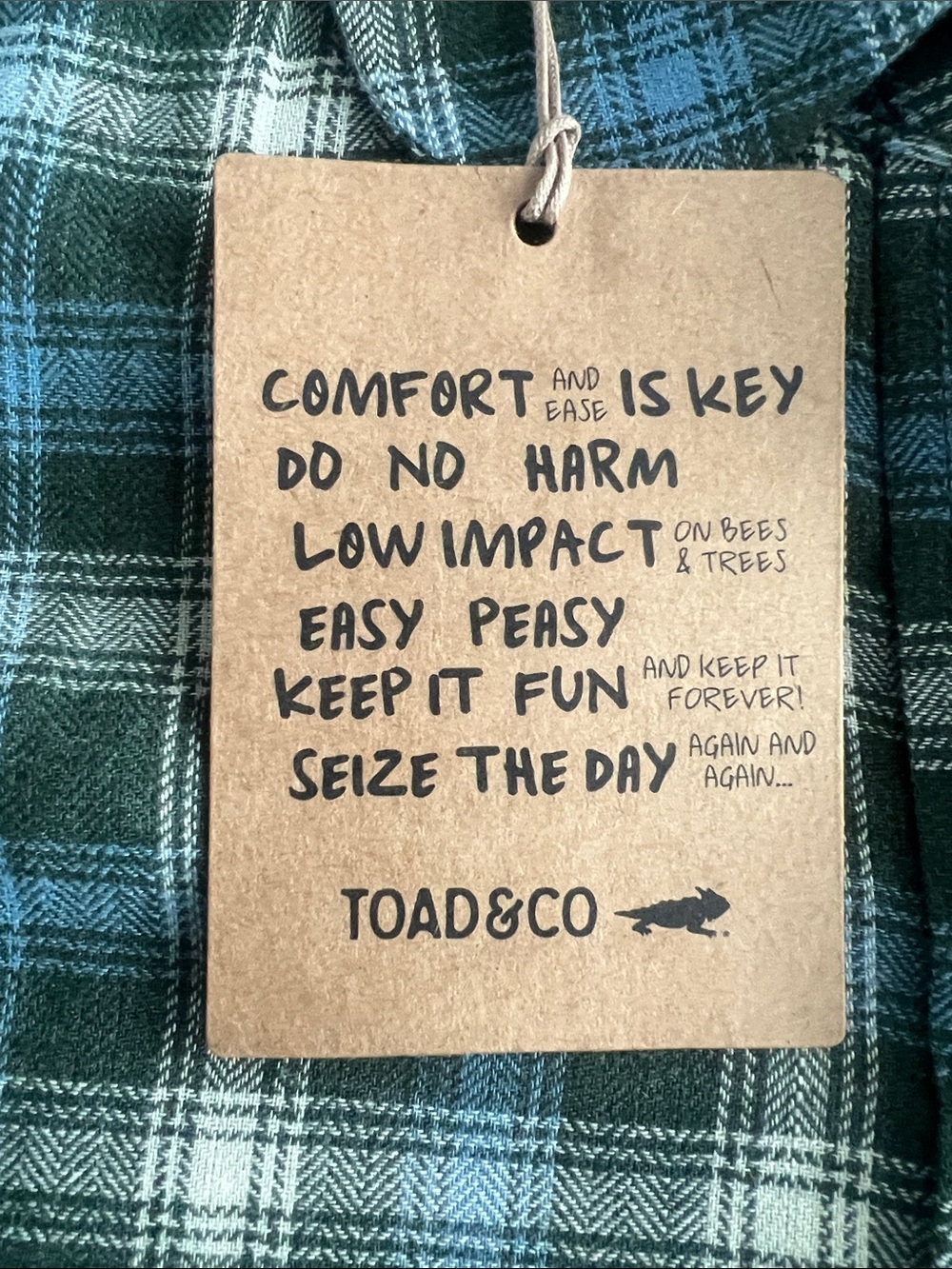 Toad and Co Boxy Flannel Button Down Shirt Re-Form Women's Medium - Picture 5 of 13